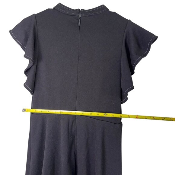 Anthropologie Maeve Black Deena A-line Mini Dress Women's Small - Picture 5 of 9